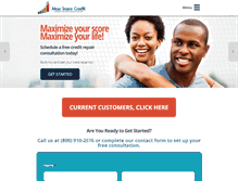 Tablet Screenshot of maxscorecredit.com